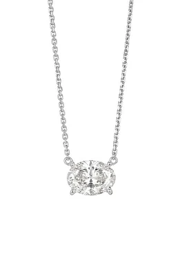 LIGHTBOX 1-Carat Lab Grown Diamond Oval Pendant Necklace in 14K Gold at Nordstrom