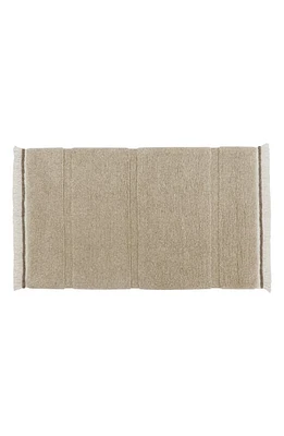 Lorena Canals Steppe Woolable Washable Wool Rug in Sheep Beige at Nordstrom