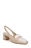 27 EDIT Naturalizer Hunny Slingback Pump Tan /Warm White Leather at