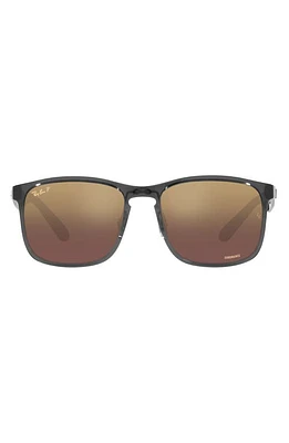 Ray-Ban 58mm Rectangle Sunglasses in Grey at Nordstrom