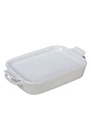 Le Creuset 3 1/2 Quart Stoneware Casserole & Platter Lid in White at Nordstrom