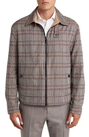 BOSS Camel Coverse Glen Plaid Jacket Medium Beige at Nordstrom,