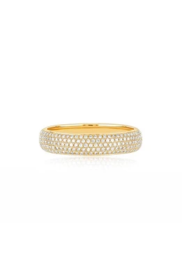 EF Collection Pavé Diamond Bubble Ring in 14K Yellow Gold at Nordstrom, Size 6