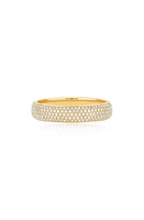 EF Collection Pavé Diamond Bubble Ring in 14K Yellow Gold at Nordstrom, Size 6