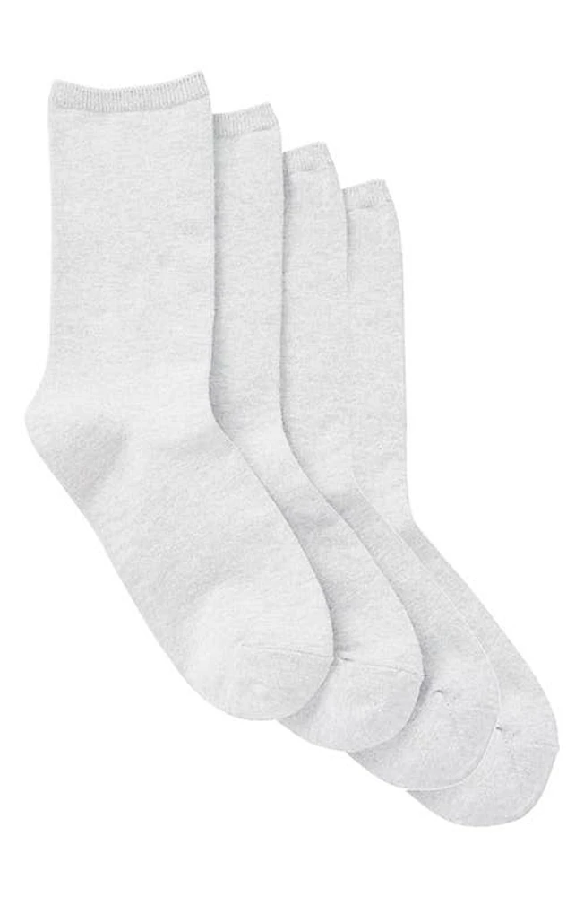 Stems 4-Pack Comfort Crew Socks in White at Nordstrom