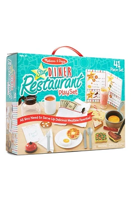 Melissa & Doug Star Diner Restaurant Playset in White at Nordstrom