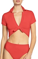 Robin Piccone Ava Shirt Bikini Top at Nordstrom,