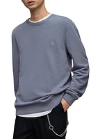 AllSaints Raven Slim Fit Crewneck Sweatshirt in Dull Blue at Nordstrom, Size Xx-Large