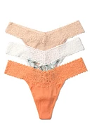 Hanky Panky DreamEase Assorted 3-Pack Original Rise Thongs in Chai/Flrnc/Begna Leaf at Nordstrom