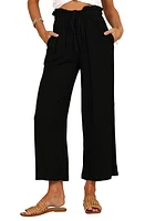 Petal & Pup Hawthorne Linen Blend Wide Leg Crop Pants at Nordstrom,