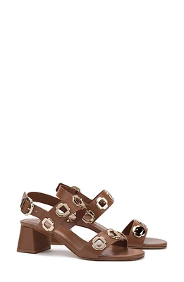 Larroudé Milan Block Heel Sandal Caramel at Nordstrom,