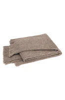 Matouk Bruno Alpaca & Merino Wool Throw Blanket in Oak at Nordstrom