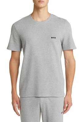 BOSS Waffle Knit Lounge T-Shirt Medium Grey at