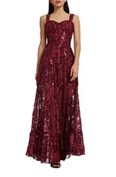 Dress the Population Anabel Floral Sequin Fit & Flare Gown at Nordstrom,