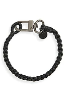 Caputo & Co. Men's Hand Braided Bracelet in Black at Nordstrom