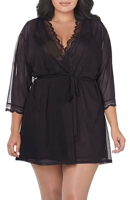 Dreamgirl Mesh Chemise, Robe & G-String Set at Nordstrom