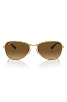 Ray-Ban 56mm Polarized Pilot Sunglasses in Gold/Brown Grad at Nordstrom