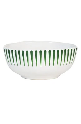 Juliska Sitio Stripe Cereal Bowl in Basil at Nordstrom