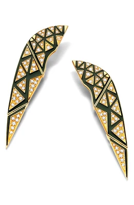 DRIES CRIEL Thebes Sphinx Diamond Drop Earrings in Gold at Nordstrom