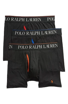 Polo Ralph Lauren 4D 3-Pack Boxer Briefs Black at Nordstrom,