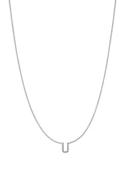 BYCHARI Initial Pendant Necklace in 14K Gold-U at Nordstrom