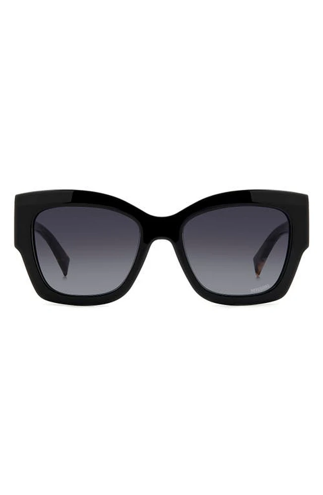 Missoni 53mm Square Sunglasses in Black/Grey Shaded at Nordstrom