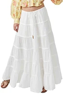 Free People free-est Simply Smitten Tiered Cotton Maxi Skirt at Nordstrom,