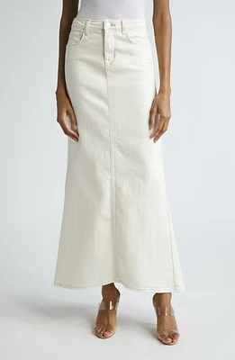 L'AGENCE Kailani Mermaid Denim Skirt Macadamia at Nordstrom,