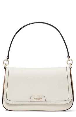 Kate Spade New York hudson colorblock pebbled leather satchel in Parchment Multi at Nordstrom