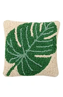 Lorena Canals Monstera Leaf Accent Pillow in Natural/Monstera Green at Nordstrom