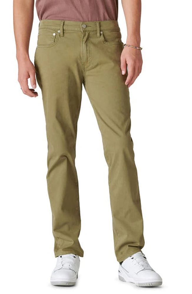 Lucky Brand 223 Straight Leg Cotton Pants Sage Shadow at Nordstrom, X