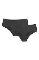 Proof 2-Pack Period & Leak Moderate Absorbency Briefs Black/Black at Nordstrom,