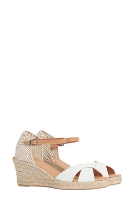 Barbour Falmouth Espadrille Wedge Sandal White at Nordstrom,