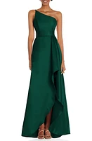 Alfred Sung One-Shoulder Satin Gown at Nordstrom,