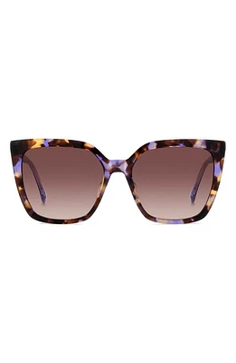 Kate Spade New York marlowe 55mm gradient square sunglasses in Havana Multi/Brown Gradient at Nordstrom