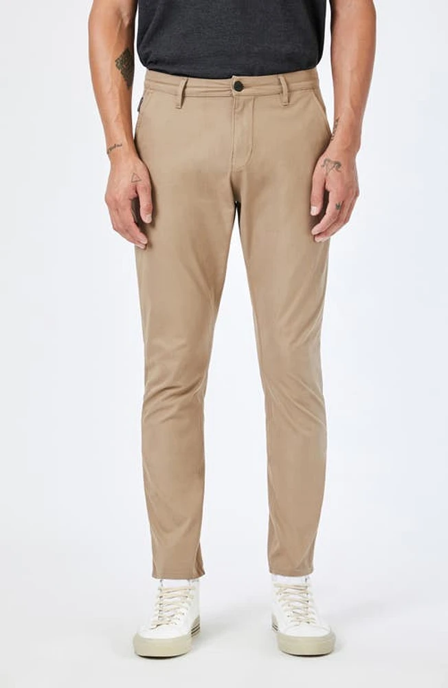 Mavi Jeans Dawson Straight Leg Performance Chino Pants Camel Active at Nordstrom, X