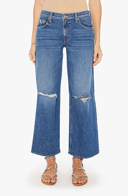 MOTHER The Down Low Spinner Hover Ripped Ankle Jeans Charming Locals at Nordstrom,