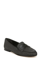 Veronica Beard Raffia Penny Loafer Black/Black at Nordstrom,