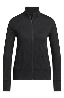 adidas Golf Ultimate365 Performance Textured Jacket Black at Nordstrom,