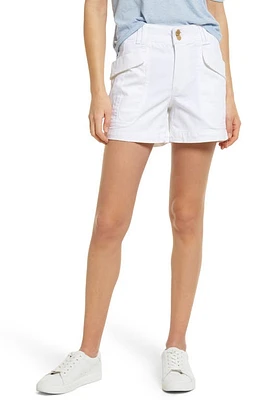 Wit & Wisdom 'Ab'Solution High Waist Cargo Shorts White at Nordstrom,