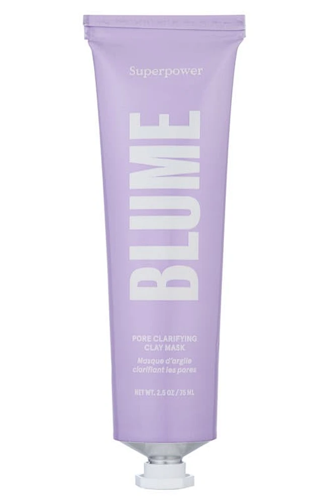 BLUME Superpower Pore Clarifying Clay Mask in Lilac at Nordstrom