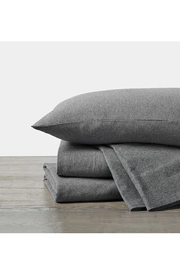 Coyuchi Organic Cotton Jersey Sheet Set in Charcoal Heather at Nordstrom