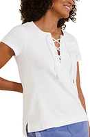 Tommy Bahama Sunray Cotton Lace-Up Top at Nordstrom,