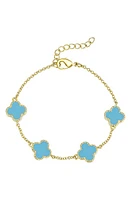 Lily Nily Kids' Clover Bracelet in Turquoise at Nordstrom