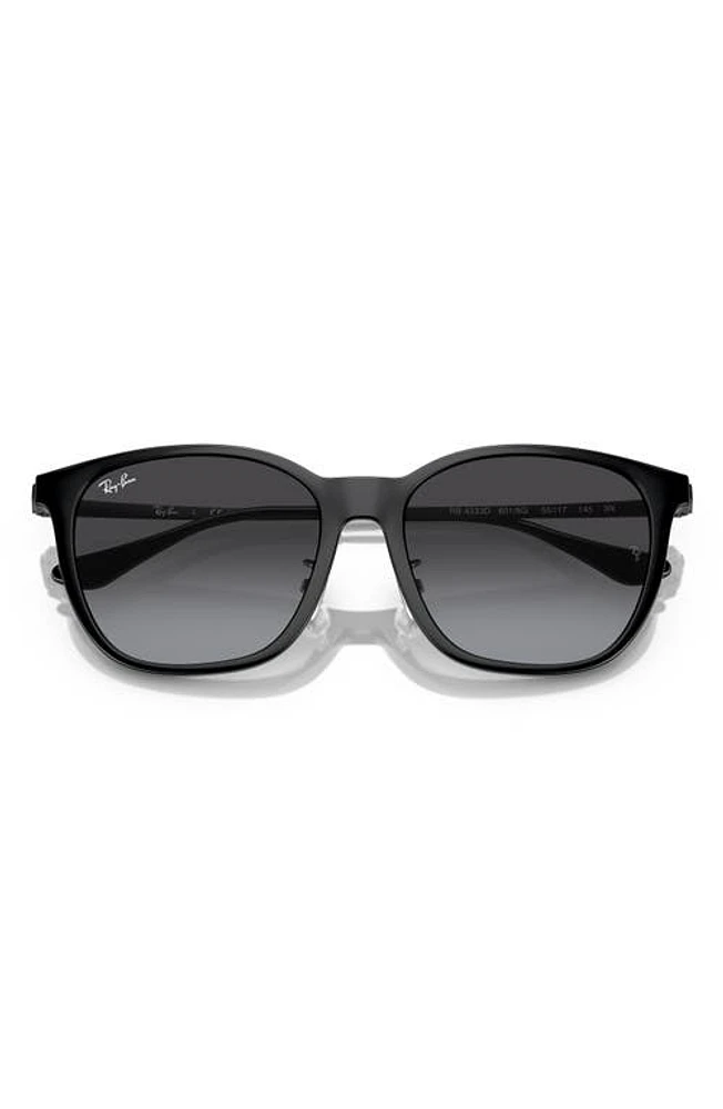 Ray-Ban 55mm Gradient Square Sunglasses in Black at Nordstrom