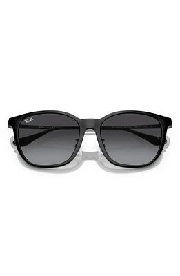 Ray-Ban 55mm Gradient Square Sunglasses in Black at Nordstrom