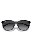 Ray-Ban 55mm Gradient Square Sunglasses in Black at Nordstrom