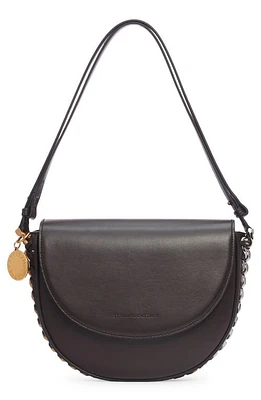 Stella McCartney Medium Frayme Flap Faux Leather Shoulder Bag in 2012 Chocolate Brown at Nordstrom