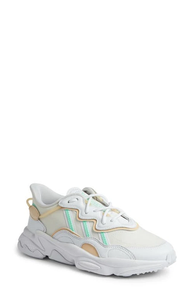 adidas Ozweego Sneaker White/Mint/Sand Strata at Nordstrom,