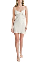 All Favor Lace Trim Satin Mini Slipdress at Nordstrom,